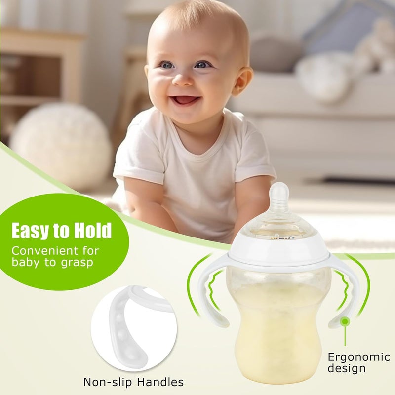 joyfeed 6 Pack Baby Bottle Handles for Tommee Tippee Baby Bottles, Easy Grip Bottle Holder for Newborn - Image 2